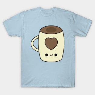 Cute Cup Of Coffee - Kawaii Coffee T-Shirt